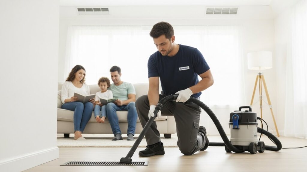 can u stay home when air ducts need cleaning